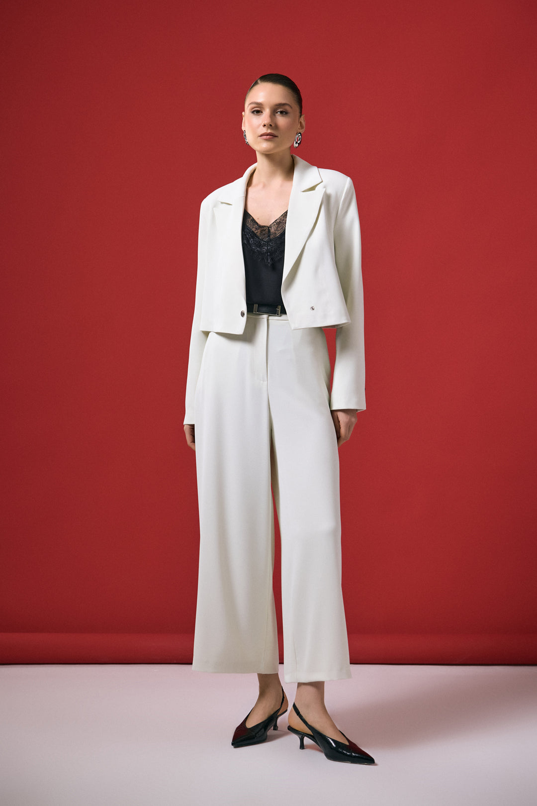 Sateen Pantalon Mari - Écru