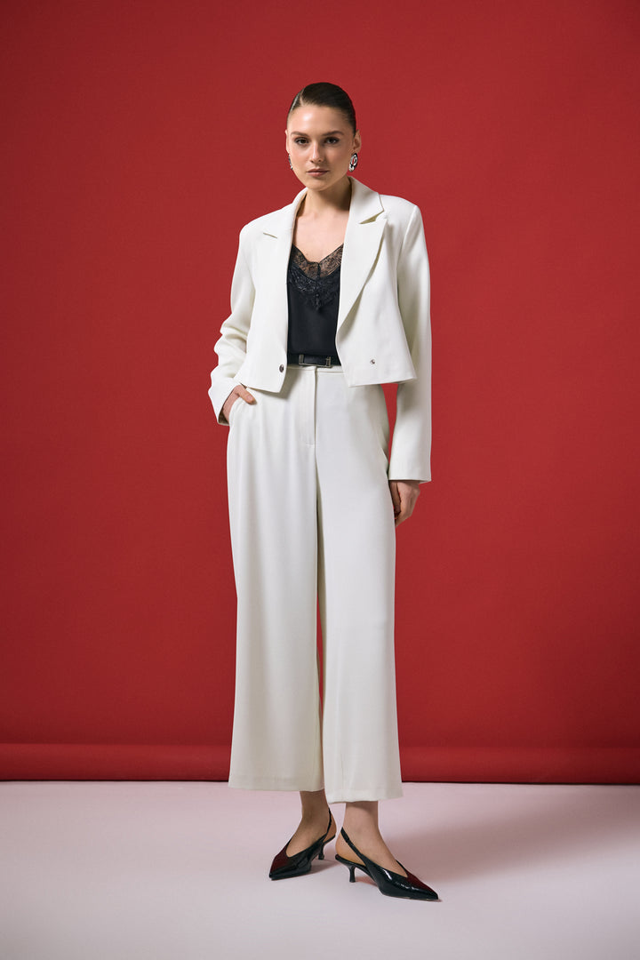 Sateen Pantalon Mari - Écru