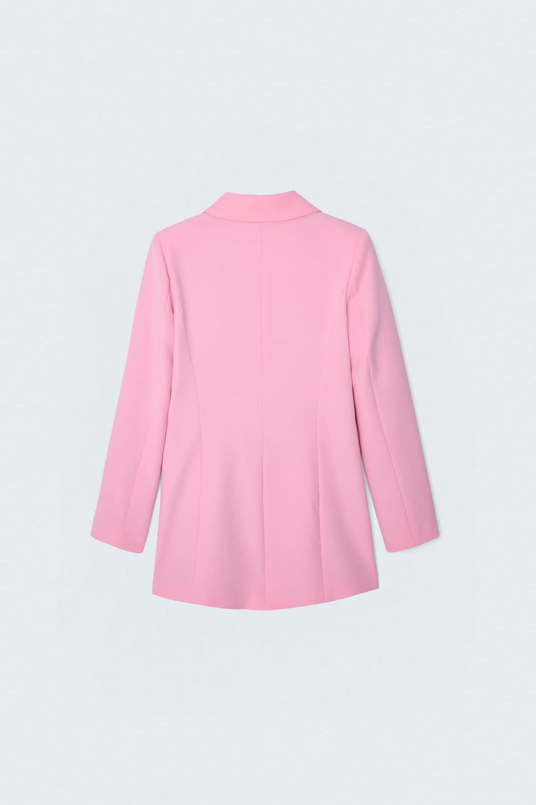 Sateen Veste classique à col mono - Clair Rose