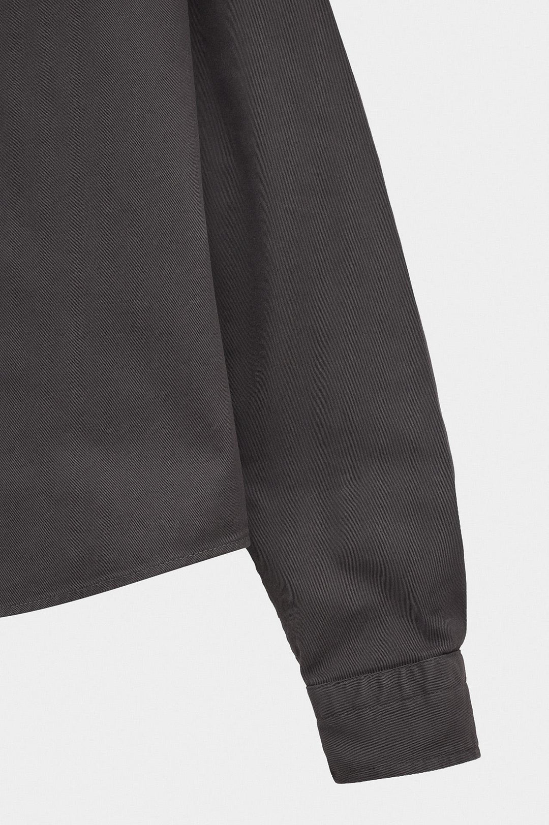 Giesto Chemise en gabardine anthracite brodée - Anthracite