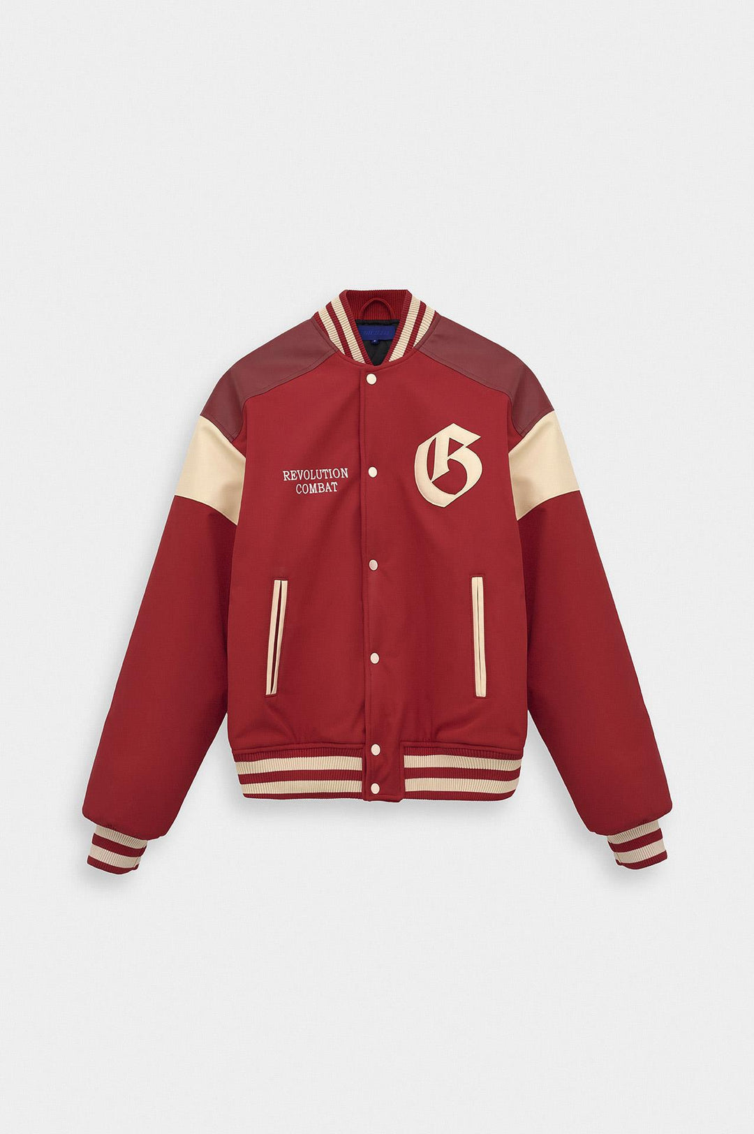 Giesto Veste de collège rouge avec broderie - Rouge