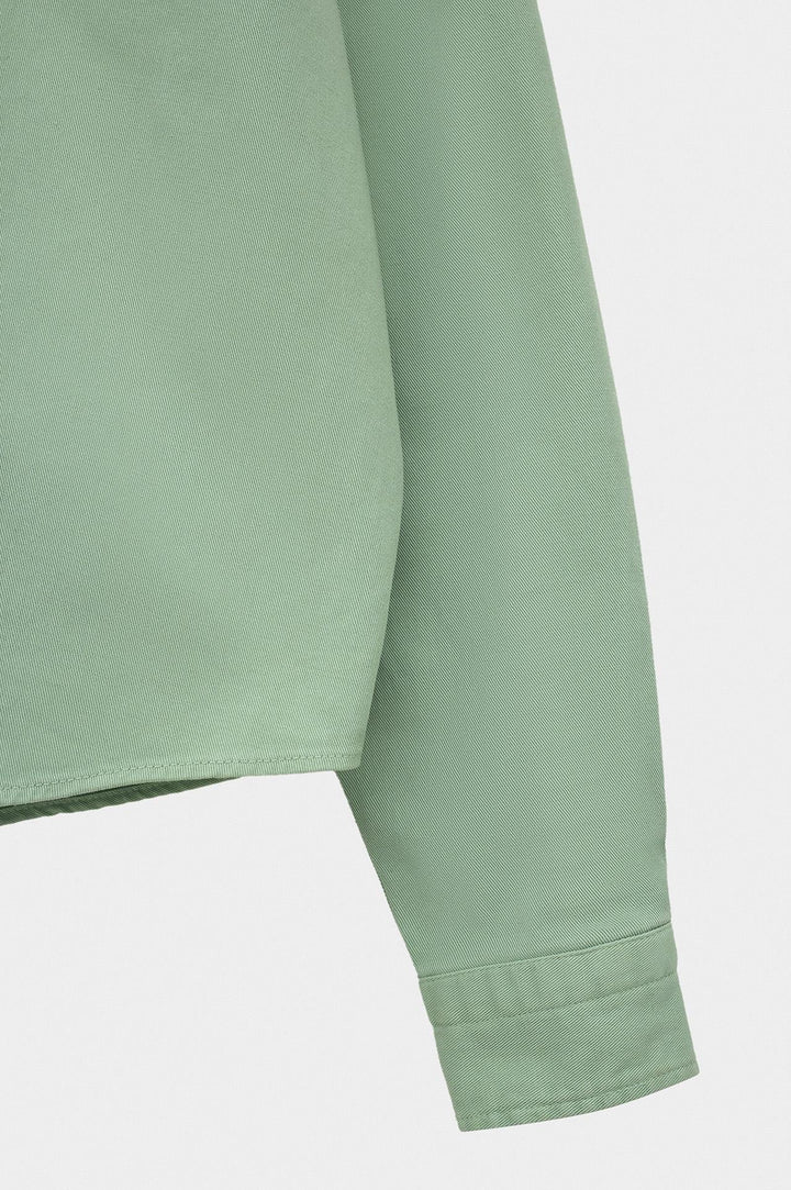 Giesto Chemise en gabardine menthe avec broderie - Menthe