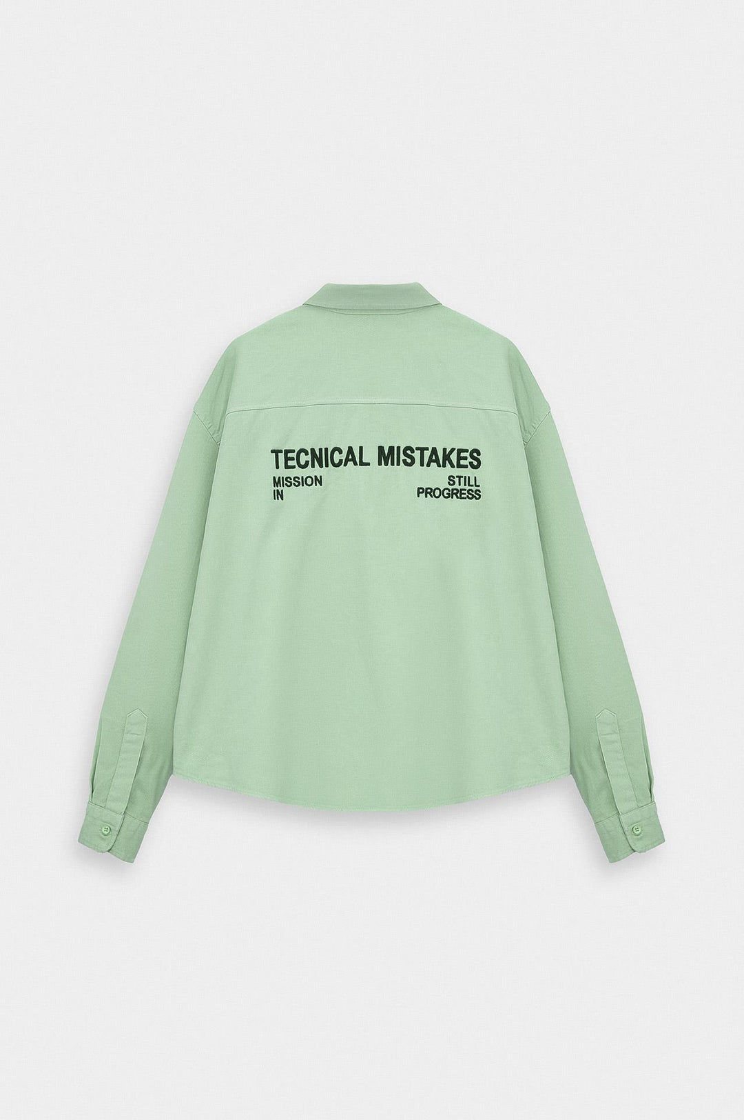 Giesto Chemise en gabardine menthe avec broderie - Menthe