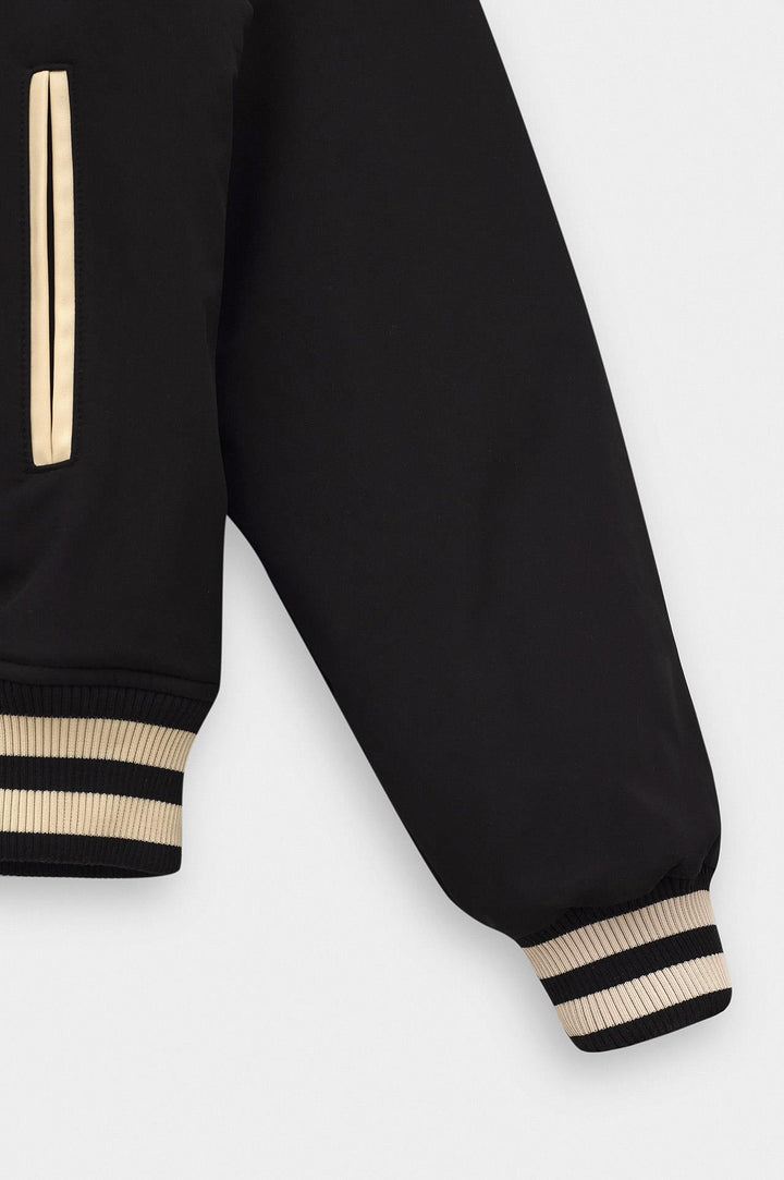 Giesto Veste de collège noire avec broderie - Noir
