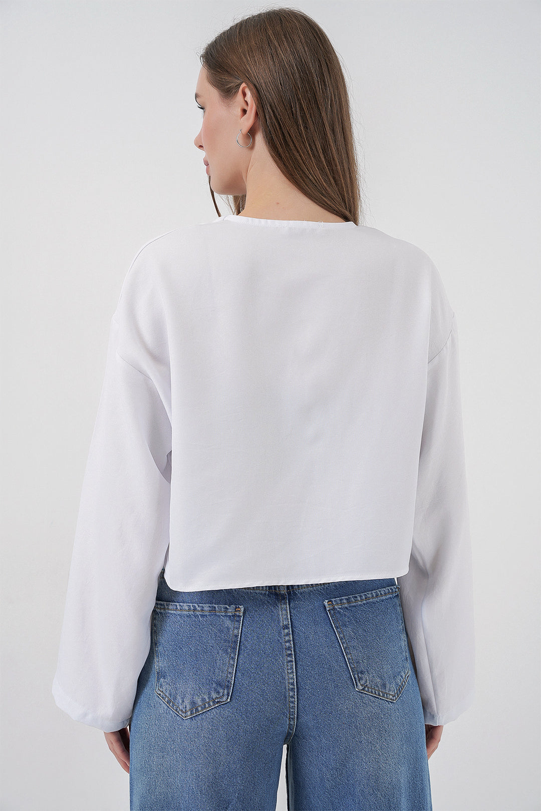 Bigdart Kimono en lin à nouer 960 - Blanc