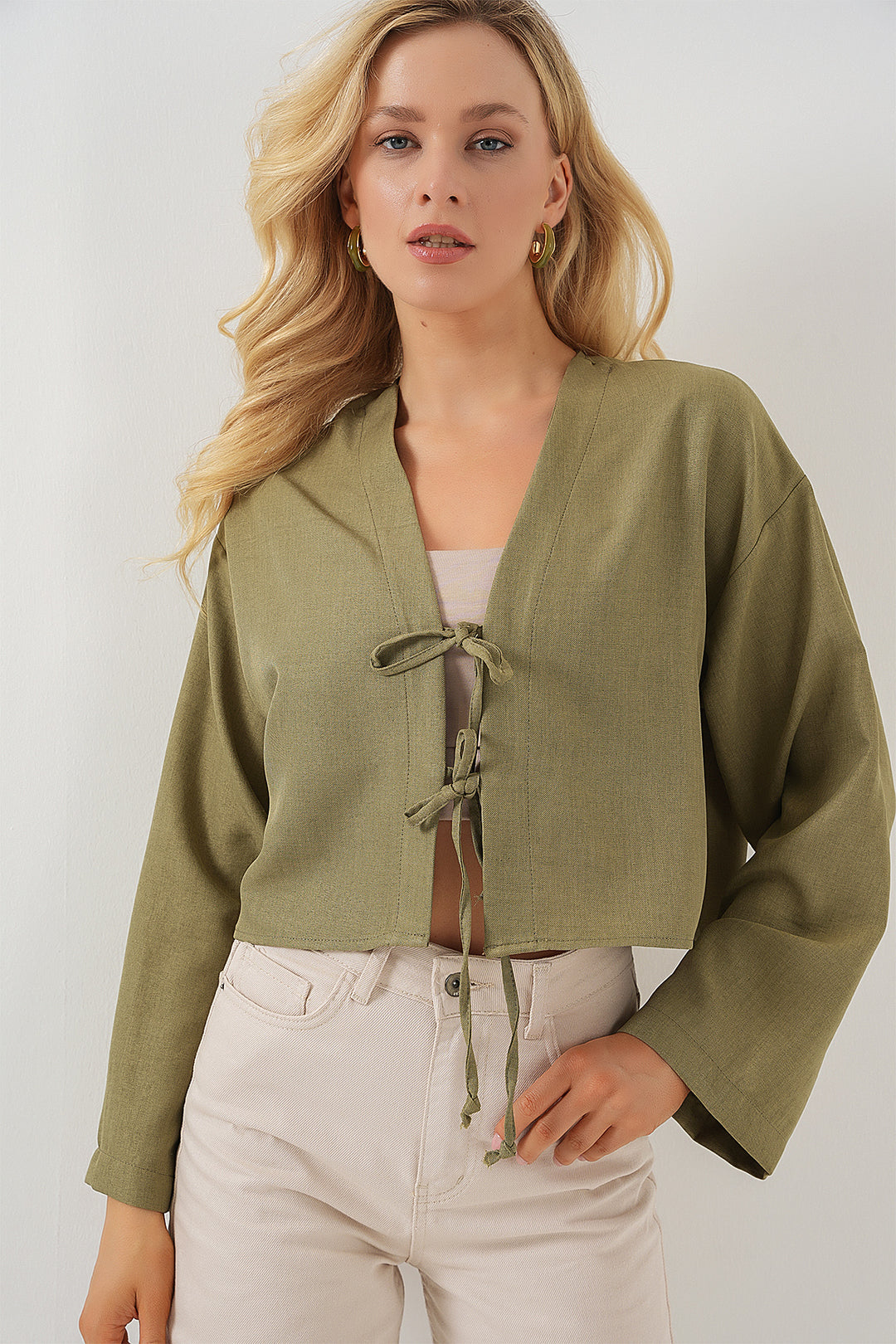 Bigdart Kimono en lin à nouer 960 - çağla
