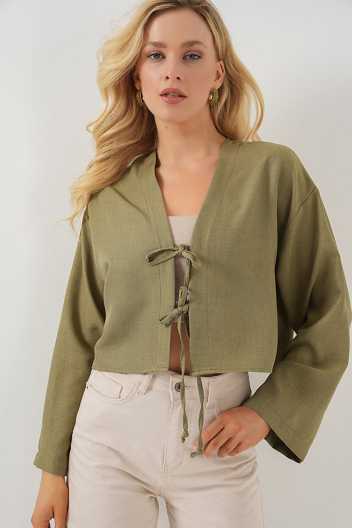 Bigdart Kimono en lin à nouer 960 - çağla
