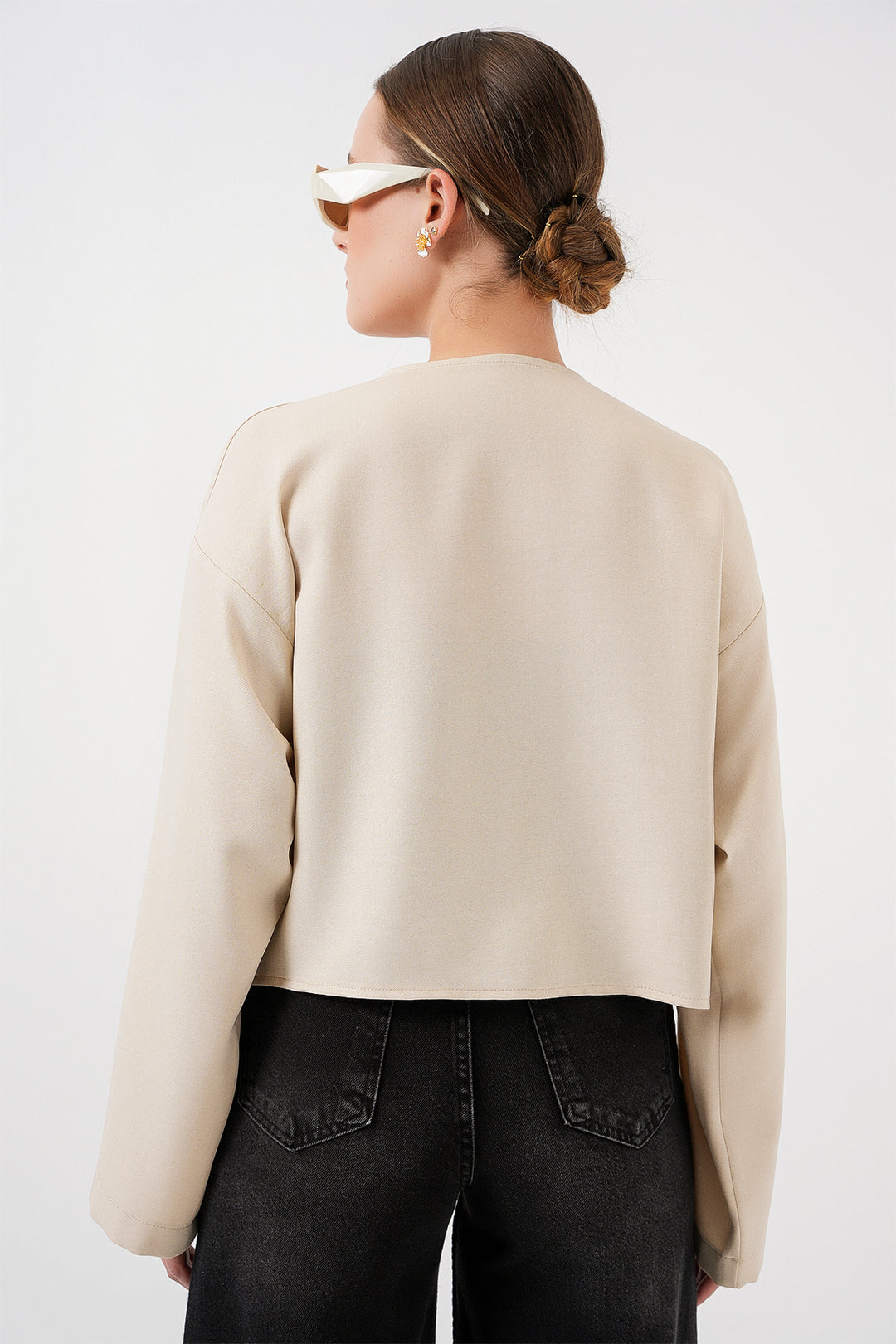Bigdart Kimono en lin à nouer 960 - Crème