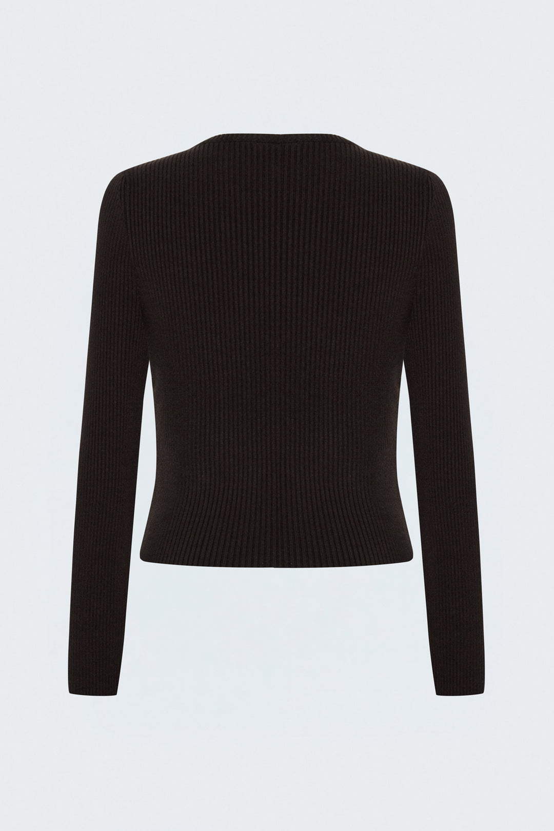 Sateen Pull à rayures tricotées - Marron