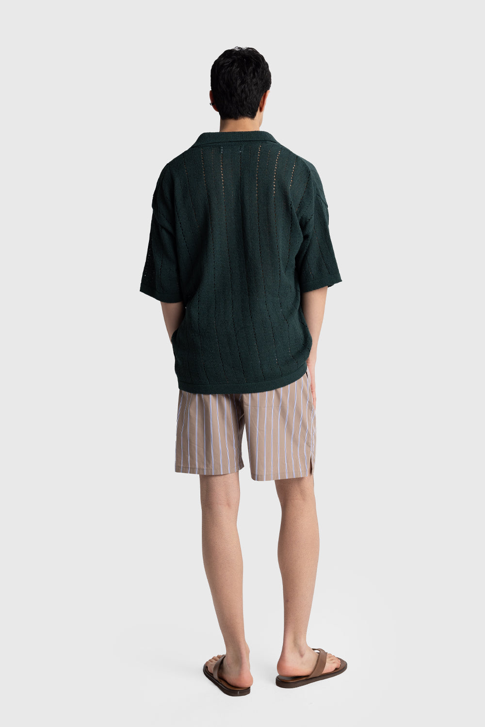 Giesto T-Shirt Tricot Tissé - Noir