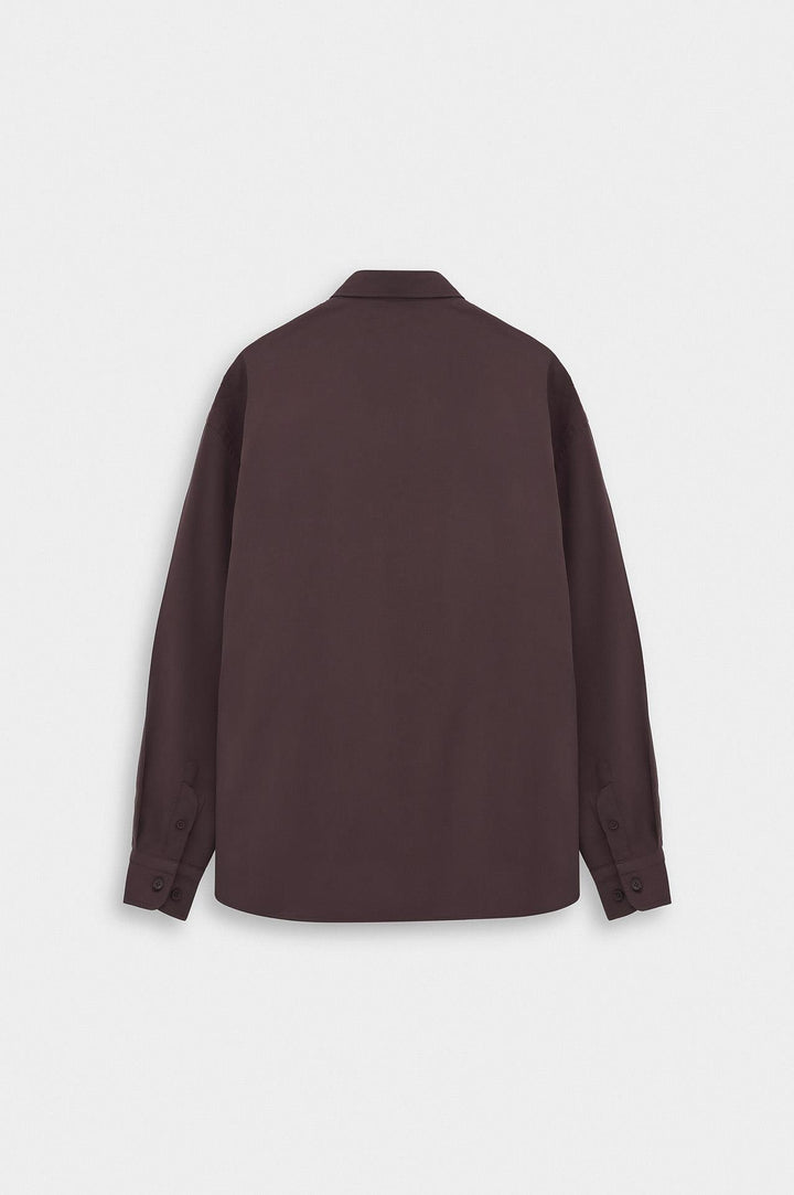 Giesto Chemise en Modal Bordeaux Oversize - Bordeaux