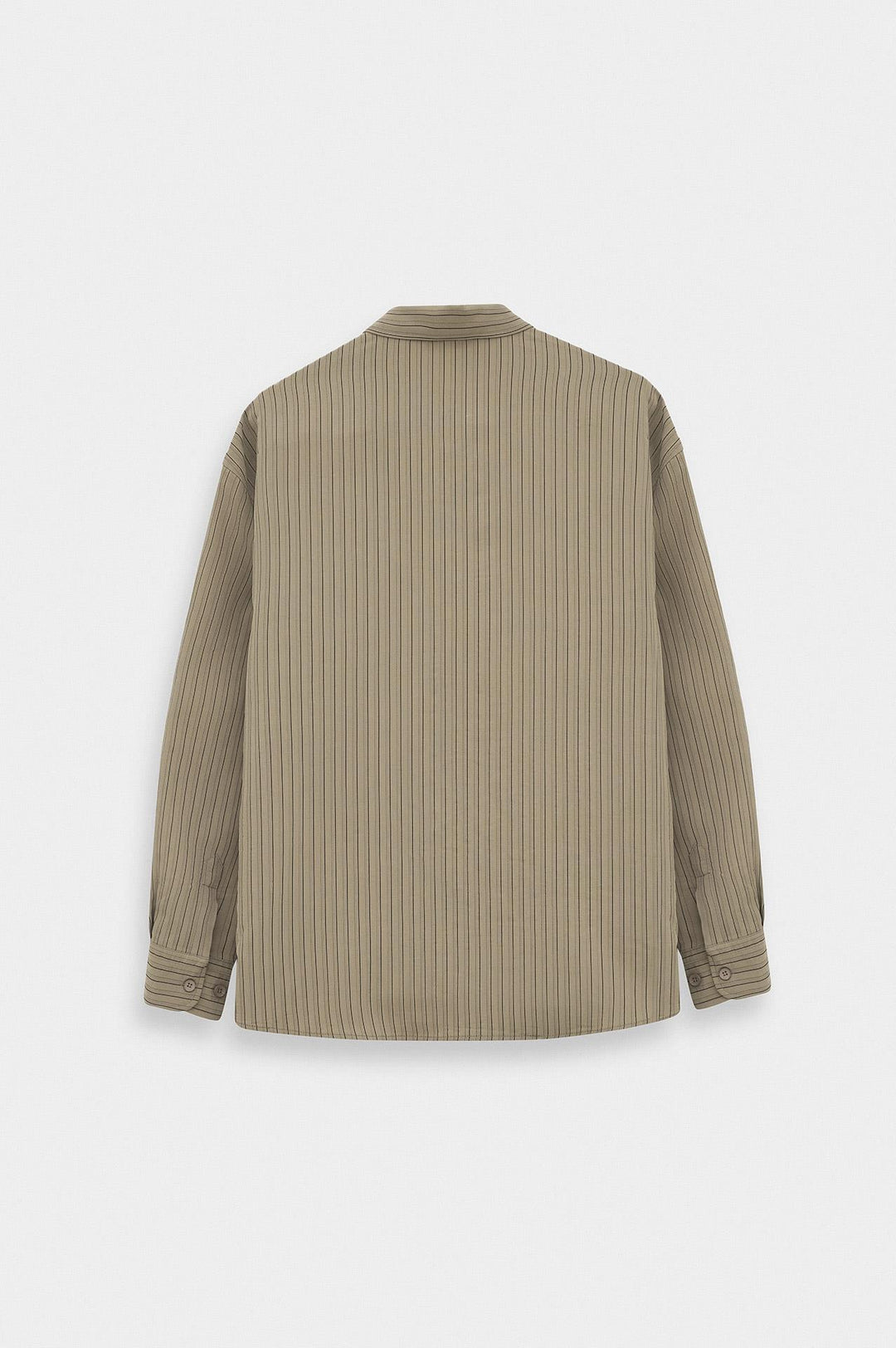 Giesto Chemise en Modal Rayée Beige Oversize - Beige