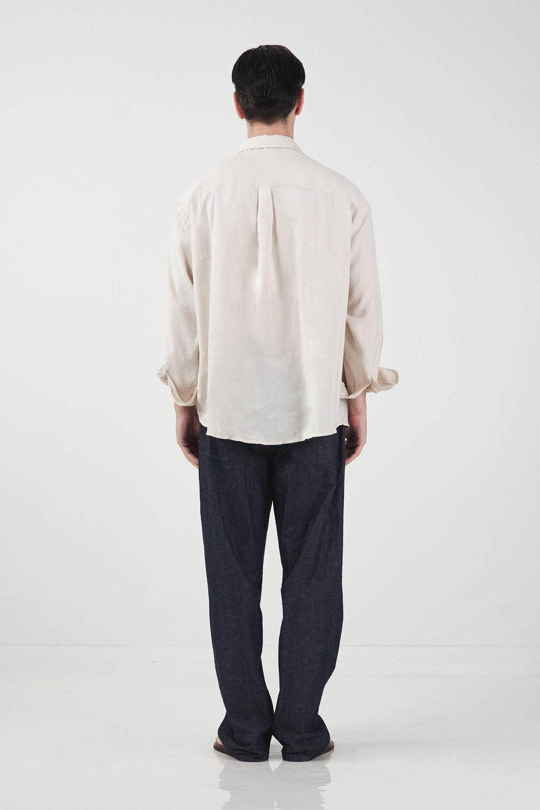 Giesto Chemise en modal beige coupe oversize - Beige