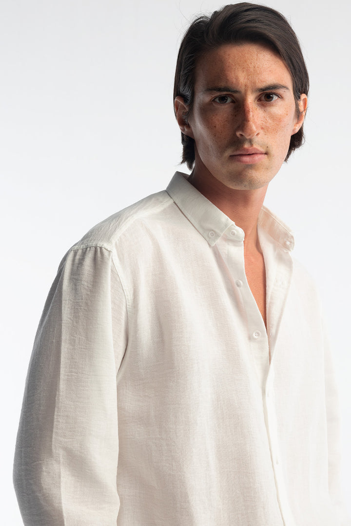 Giesto Chemise oversize fluide - Blanc
