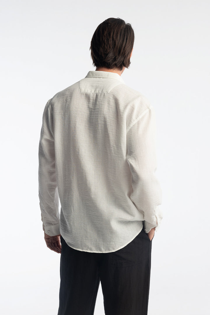 Giesto Chemise oversize fluide - Blanc