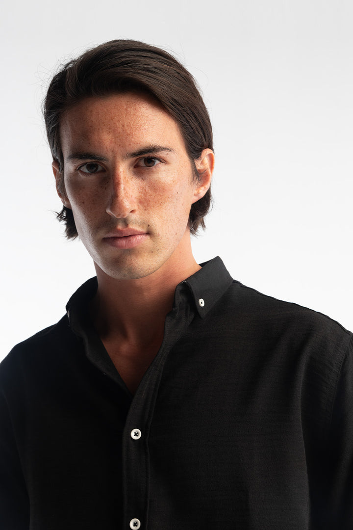 Giesto Chemise oversize fluide - Noir