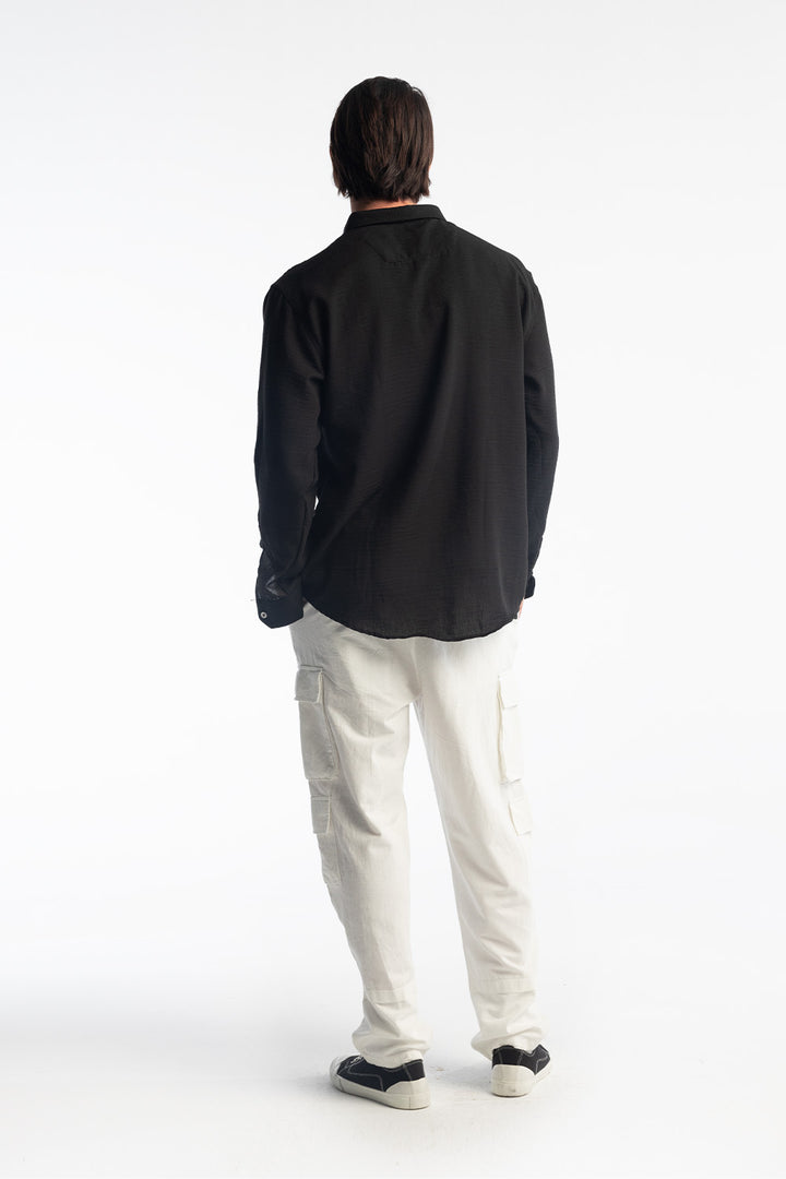 Giesto Chemise oversize fluide - Noir