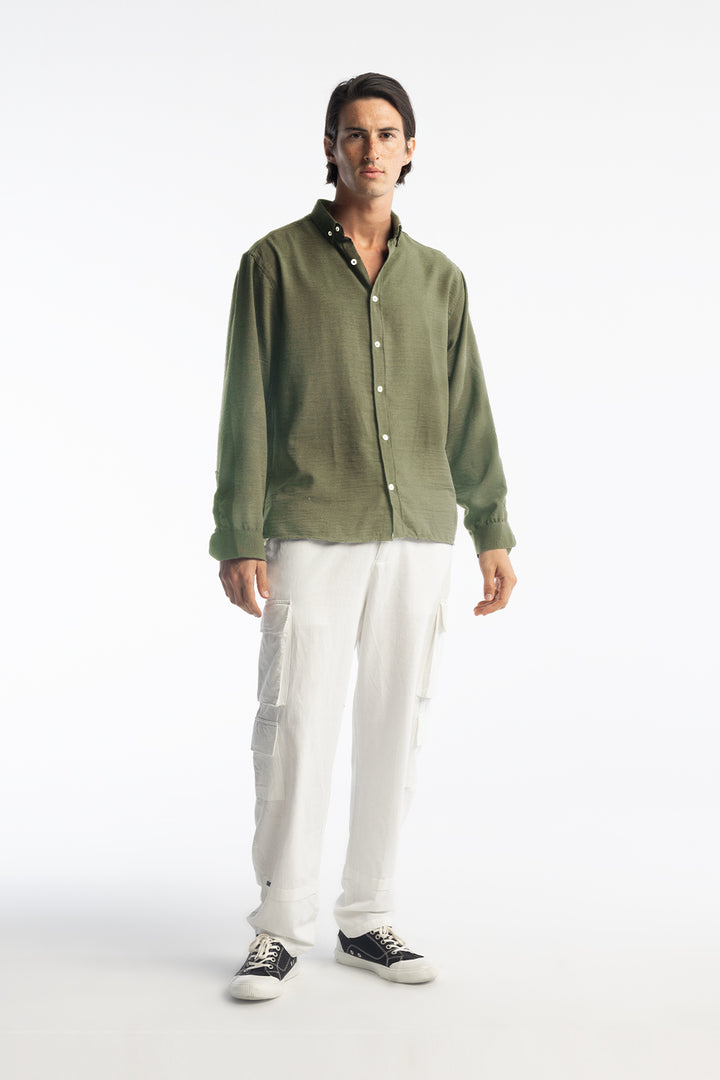Giesto Chemise oversize fluide - Kaki
