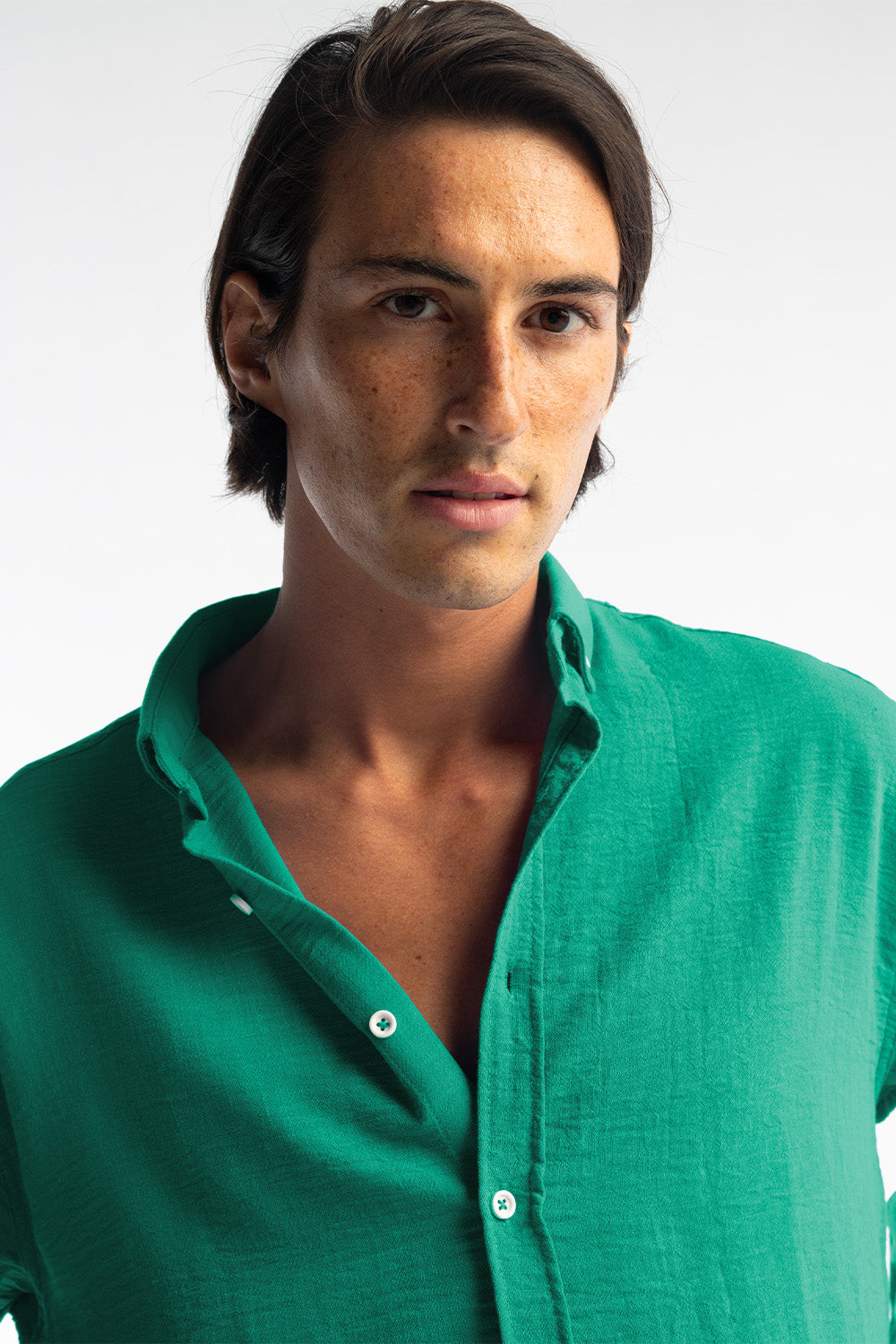 Giesto Chemise oversize décontractée - Vert