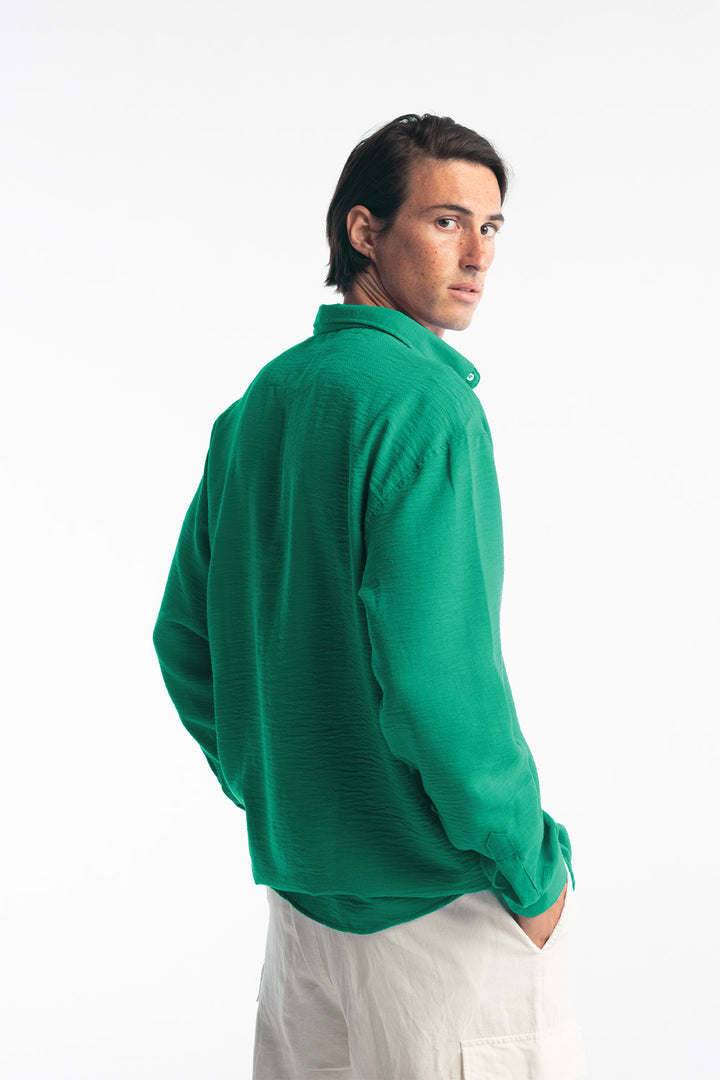 Giesto Chemise oversize décontractée - Vert