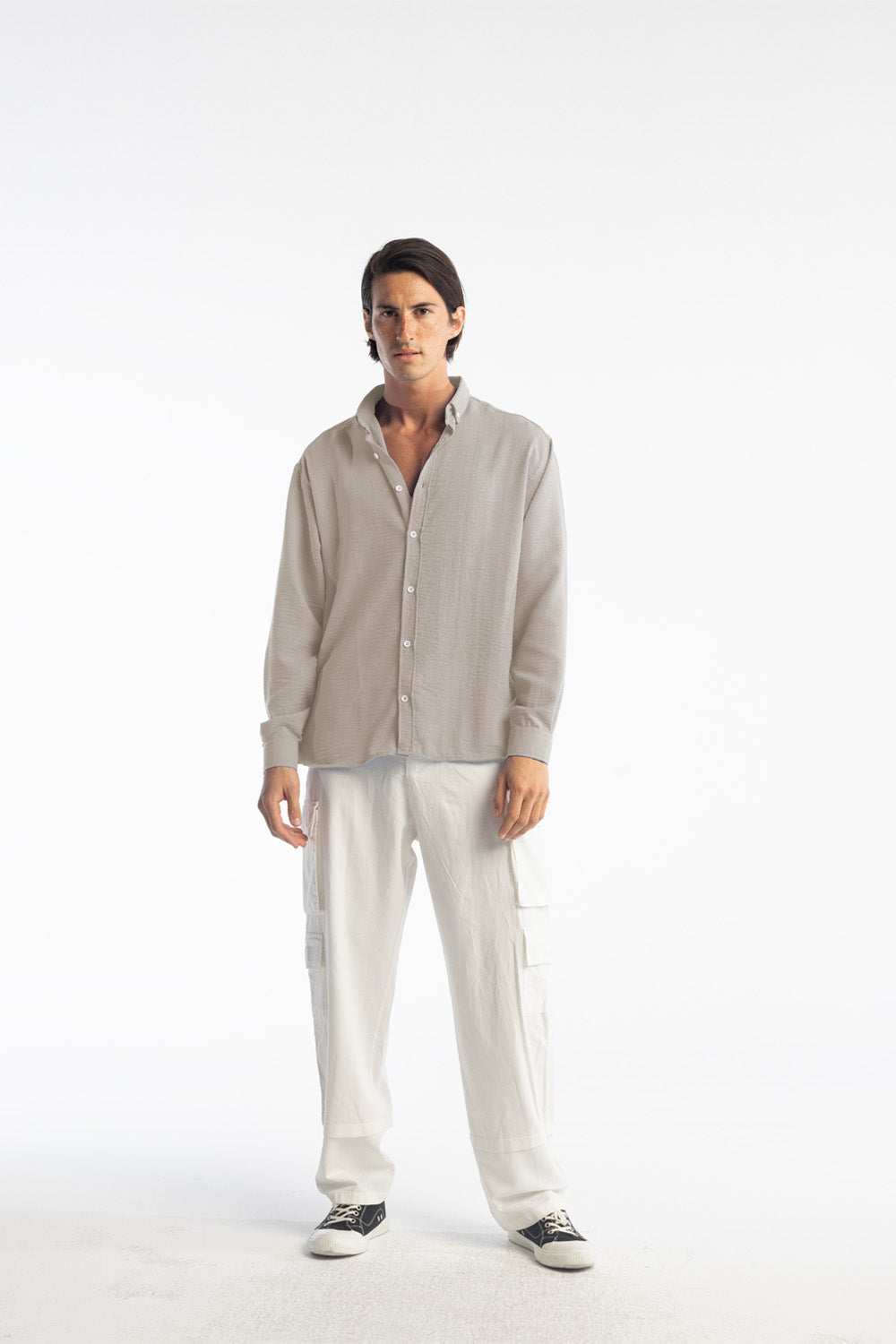 Giesto Chemise oversize fluide - Beige