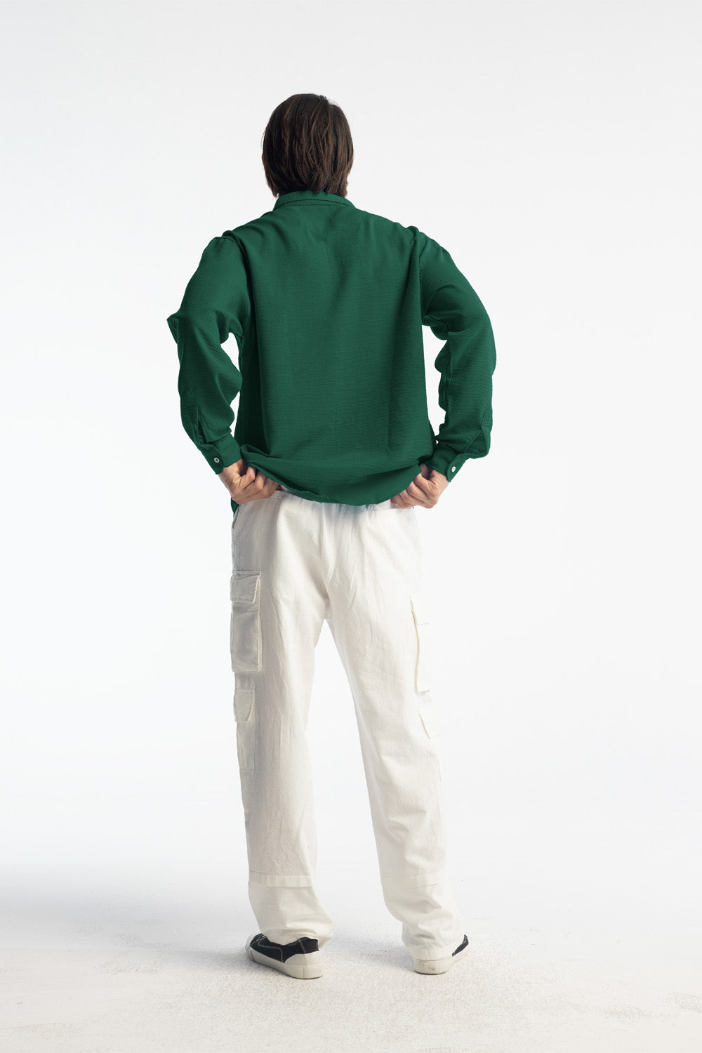 Giesto Chemise oversize décontractée - Vert