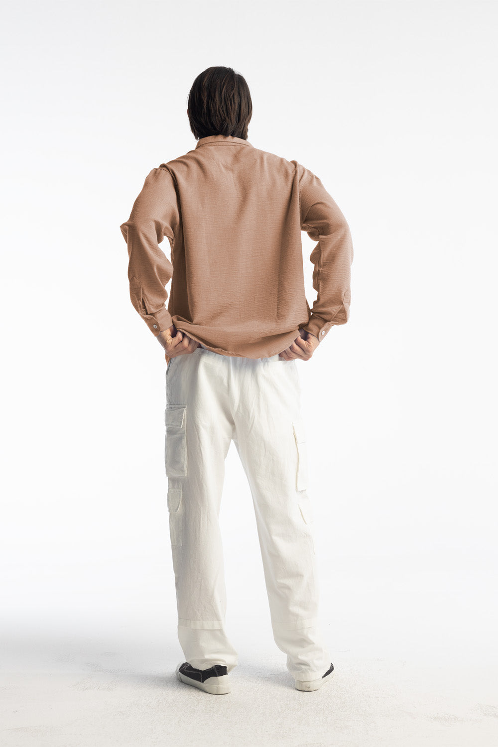 Giesto Chemise oversize fluide - Tabac