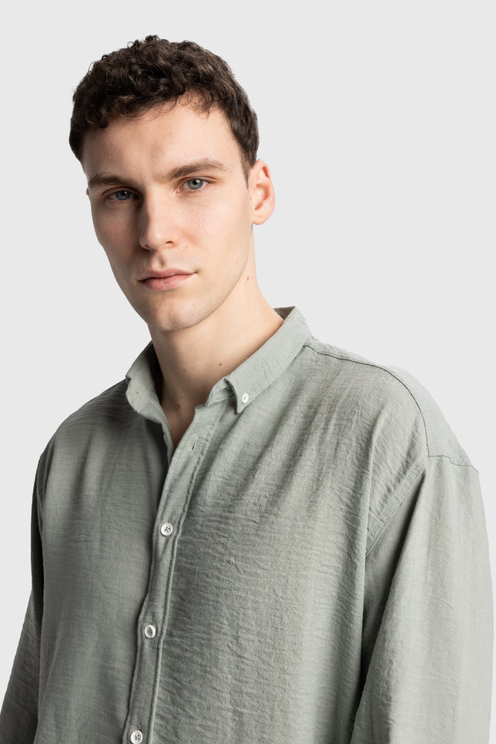 Giesto Chemise oversize fluide - Menthe