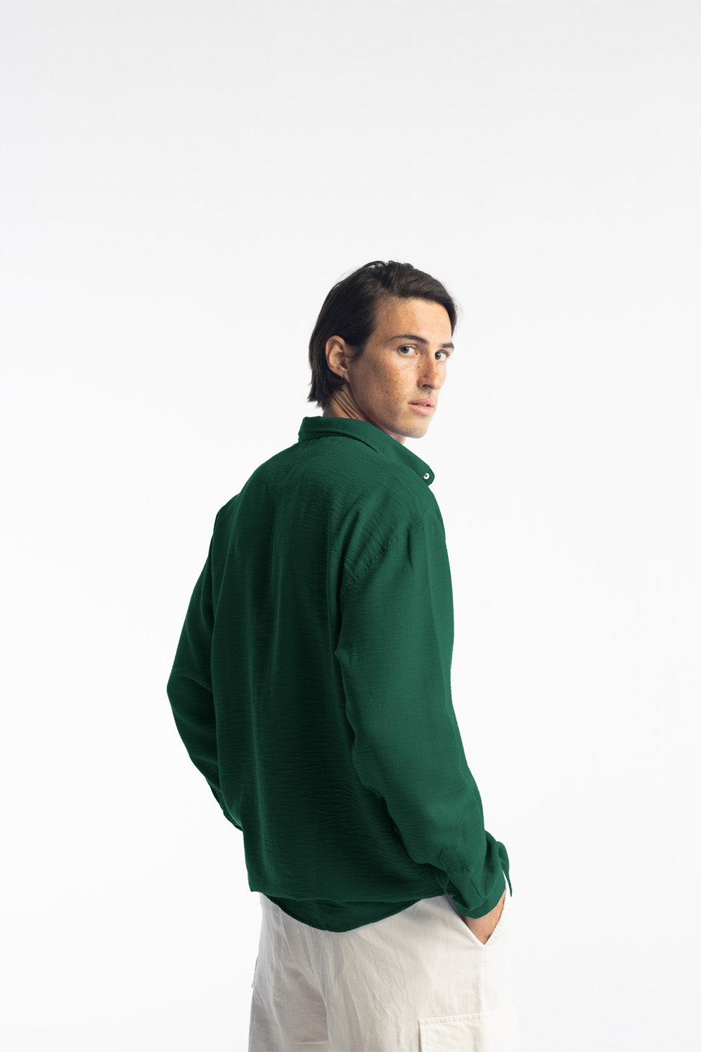 Giesto Chemise oversize décontractée - Vert