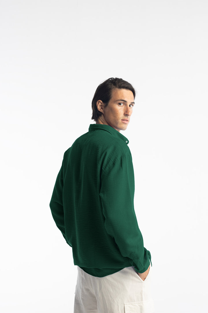 Giesto Chemise oversize décontractée - Vert