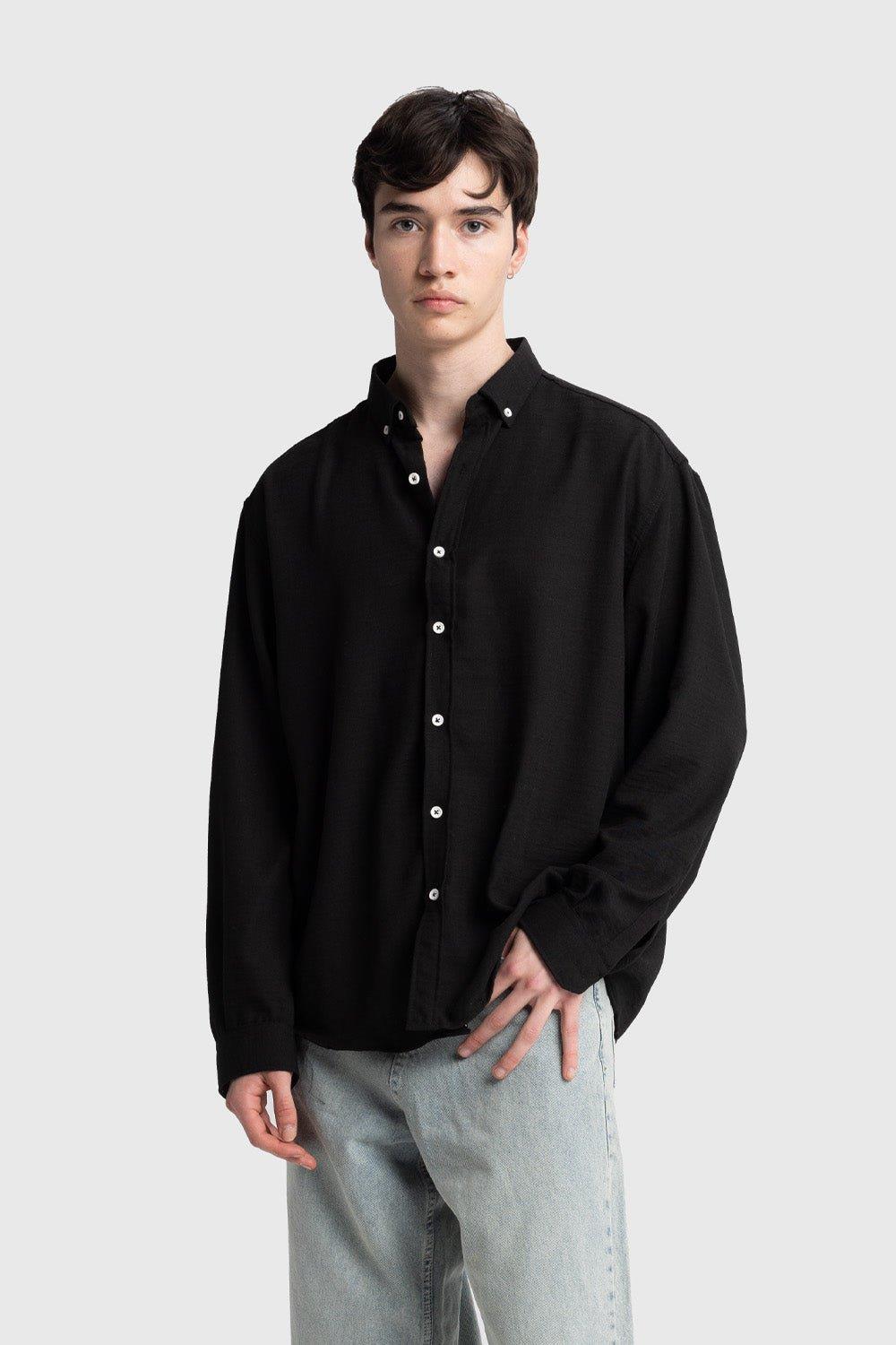 Giesto Chemise oversize fluide - Noir