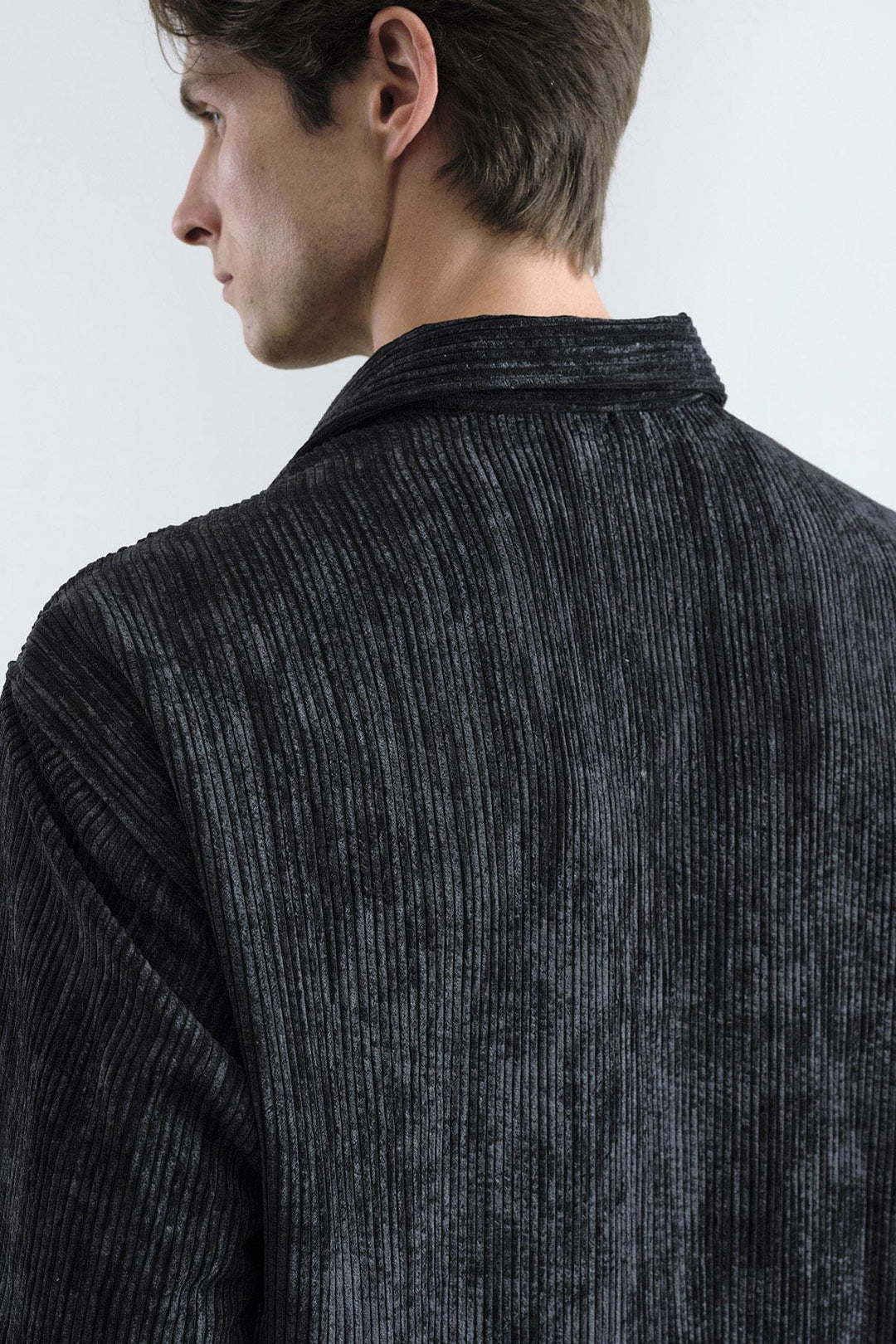 Giesto Chemise en Velours Noir oversize effet - Noir