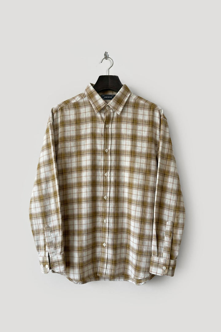 Giesto Chemise oversize à carreaux - Jaune