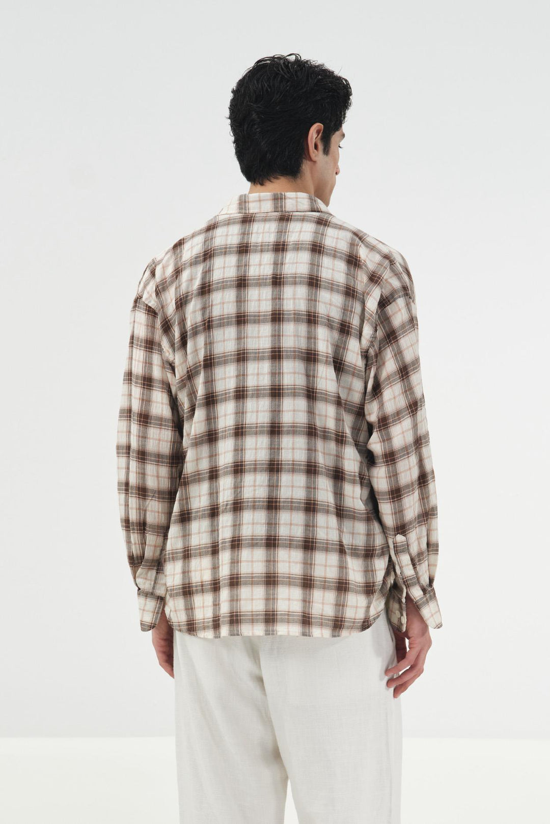 Giesto Chemise Oversize à carreaux - Noir