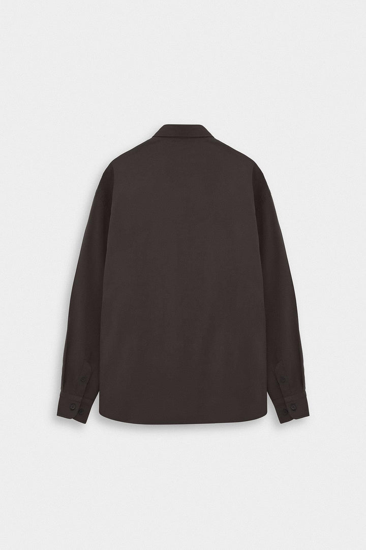 Giesto Chemise en Modal Marron Oversize - Marron