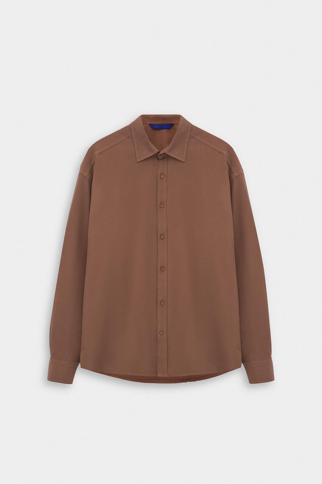 Giesto Chemise en Modal Terre cuite Oversize - Brique