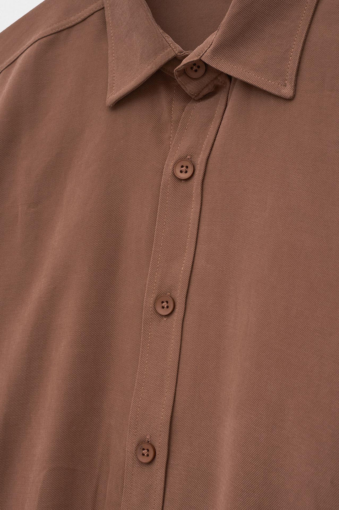 Giesto Chemise en Modal Terre cuite Oversize - Brique
