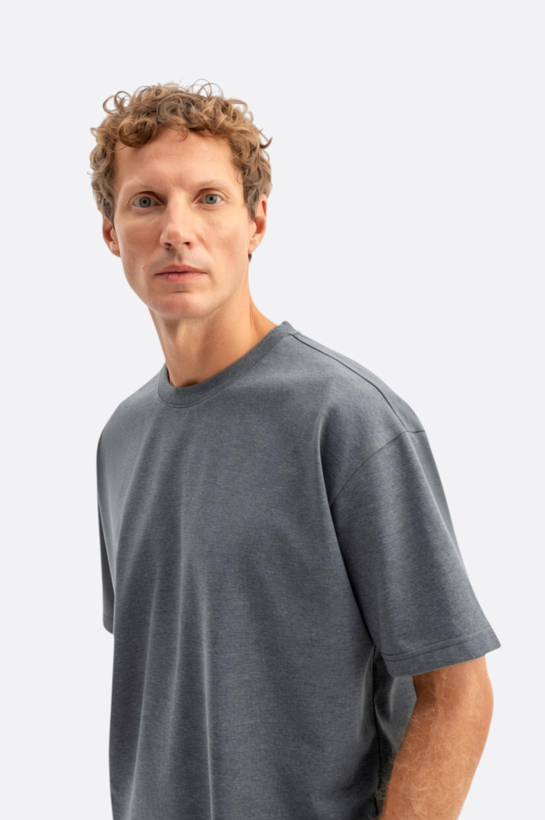 Giesto T-shirt oversize à manches courtes Anthracite - Anthracite