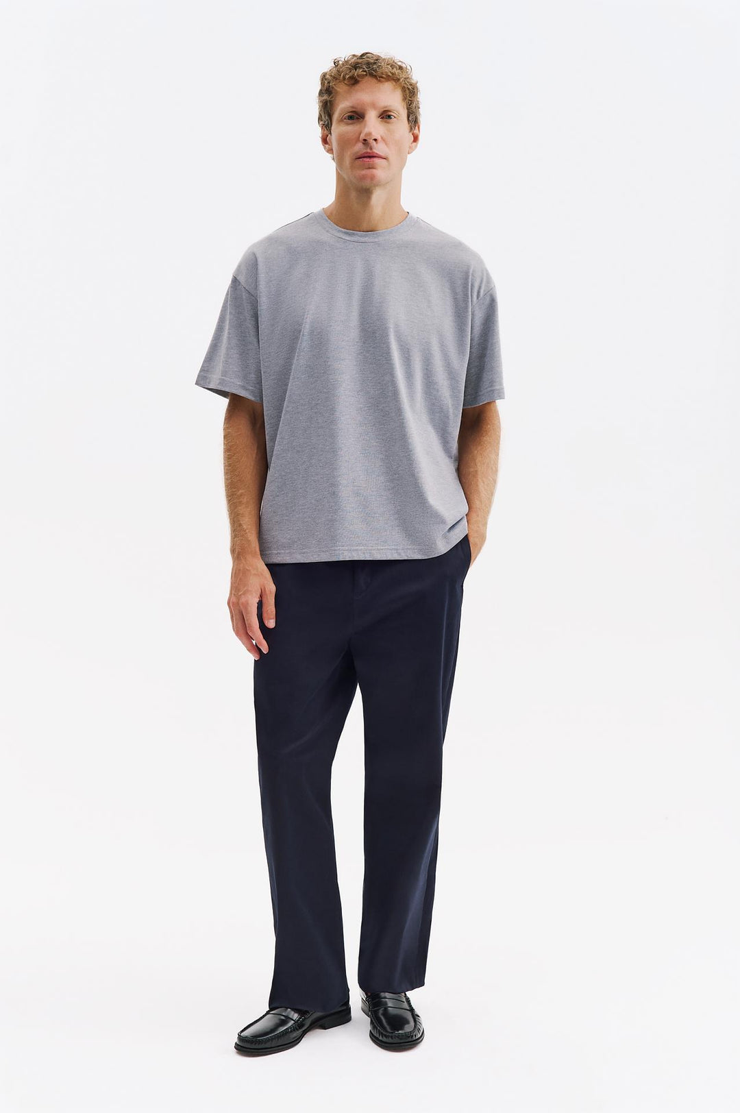 Giesto T-shirt oversize à manches courtes Gris - Gris