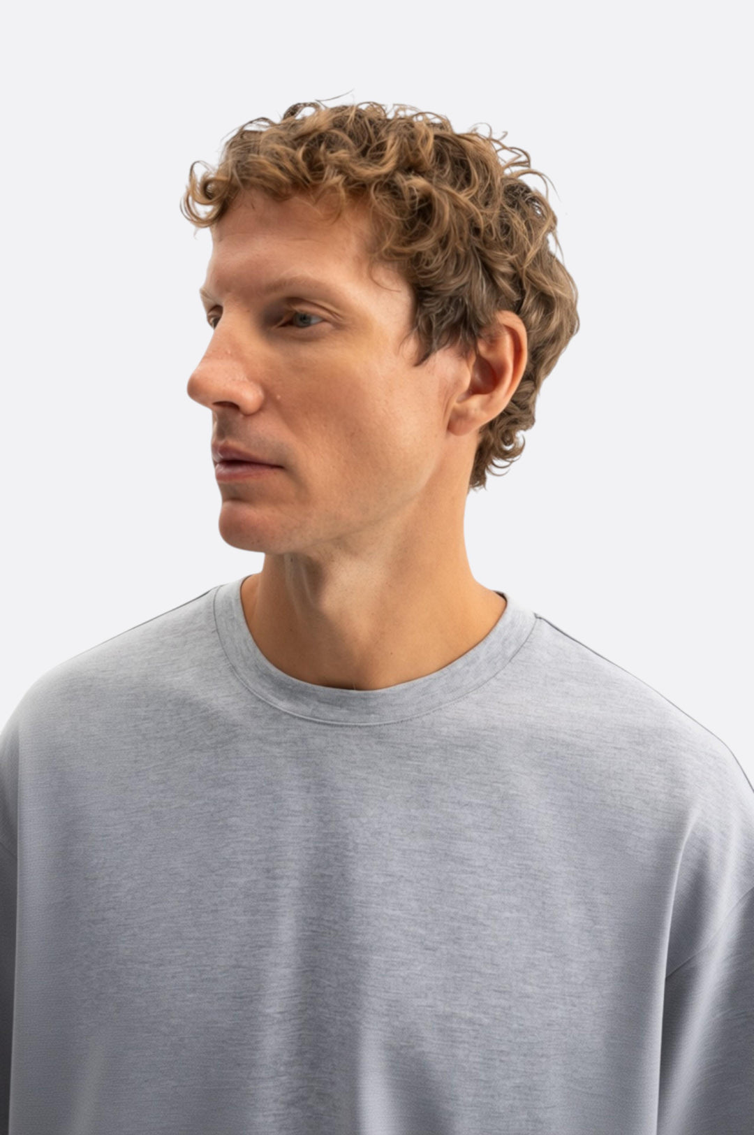 Giesto T-shirt oversize à manches courtes Gris - Gris