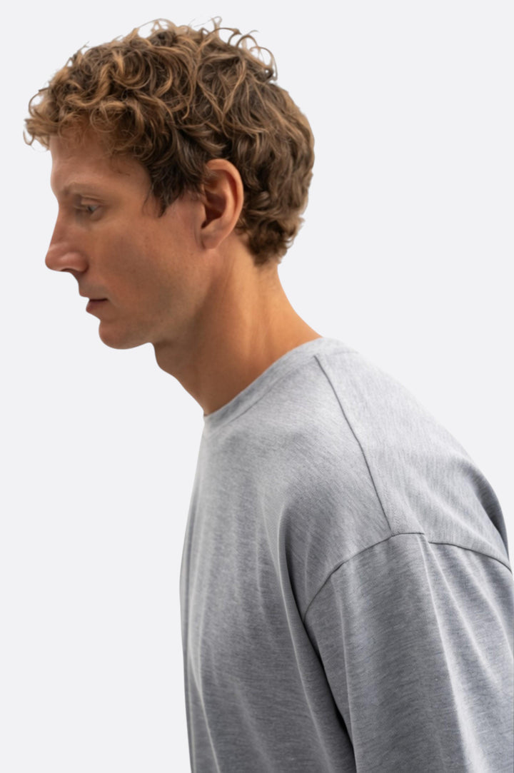 Giesto T-shirt oversize à manches courtes Gris - Gris