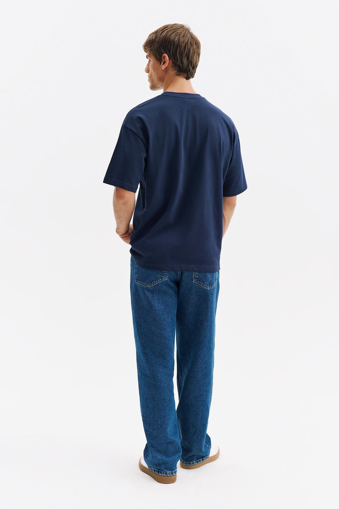 Giesto T-shirt oversize à manches courtes Bleu marine - Bleu marine