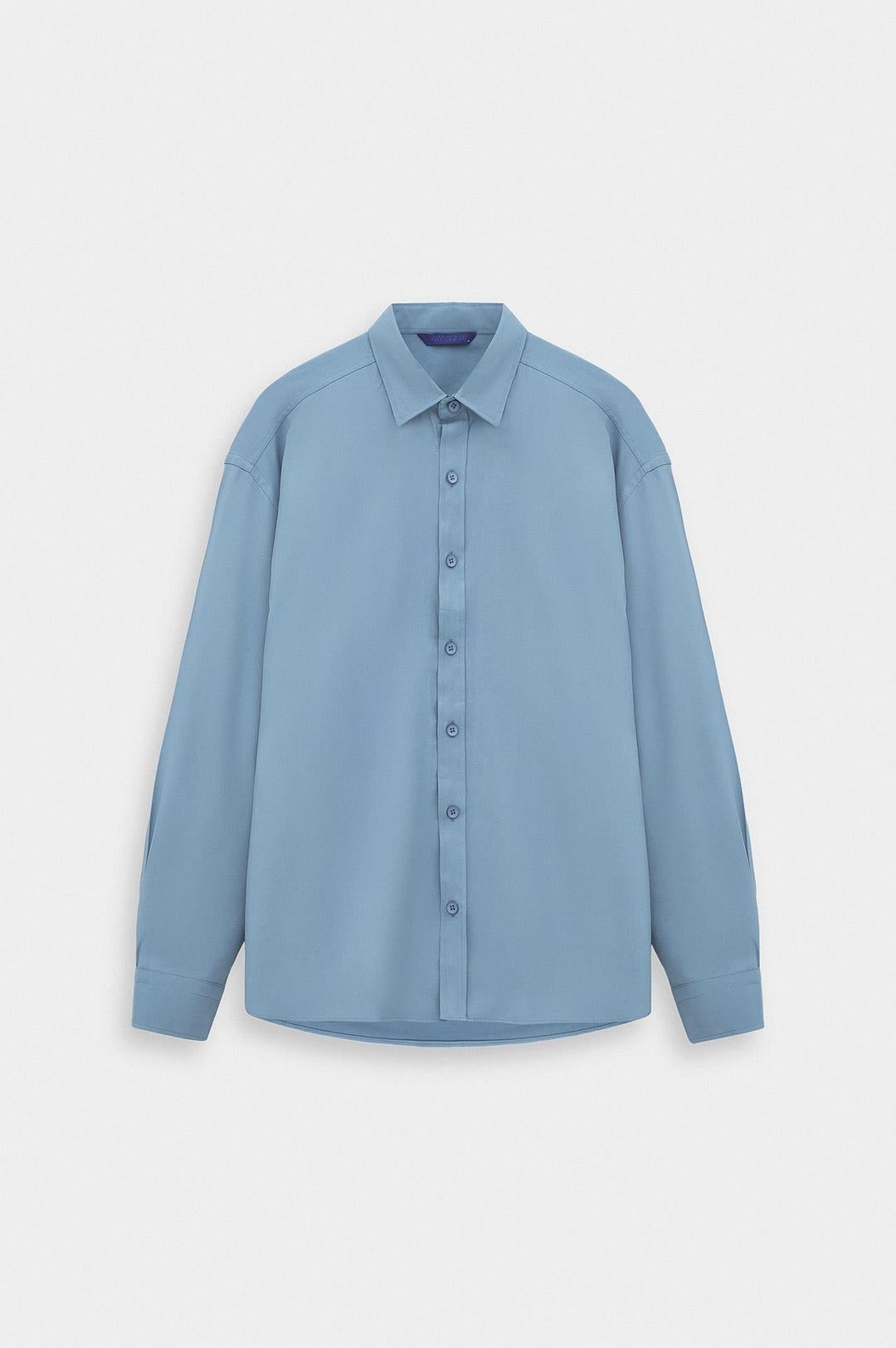 Giesto Chemise en Modal Bleue Oversize - Bleu