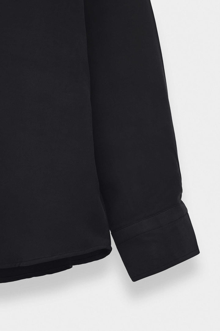 Giesto Chemise en Modal Noire Oversize - Noir