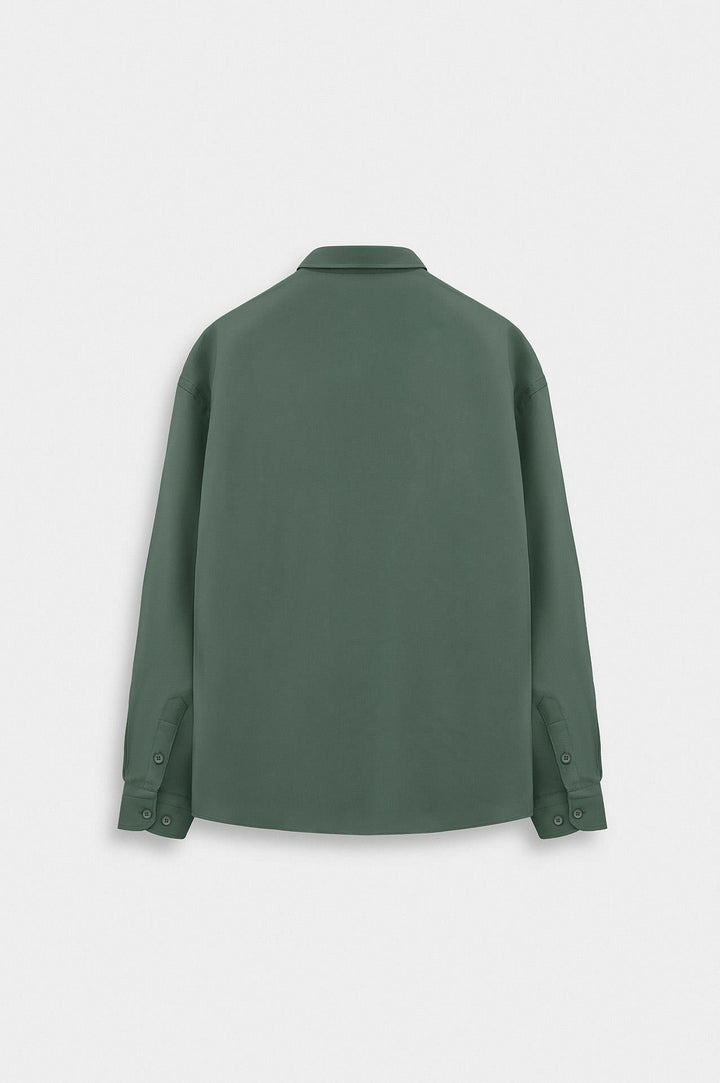 Giesto Chemise en Modal Verte Oversize - Vert