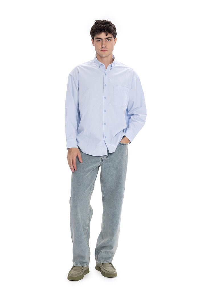Giesto Chemise Oxford - Bleu clair