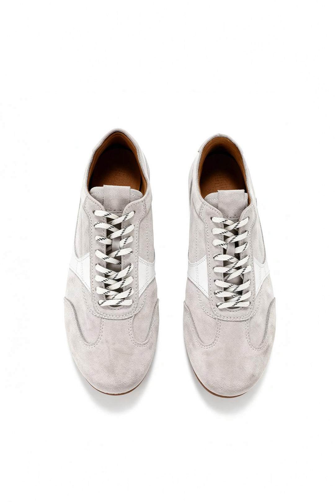 Giesto Chaussure en cuir blanc à empiècements - Blanc