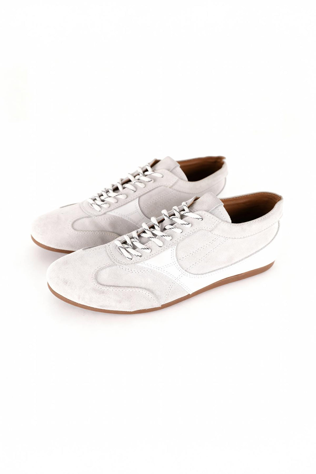 Giesto Chaussure en cuir blanc à empiècements - Blanc