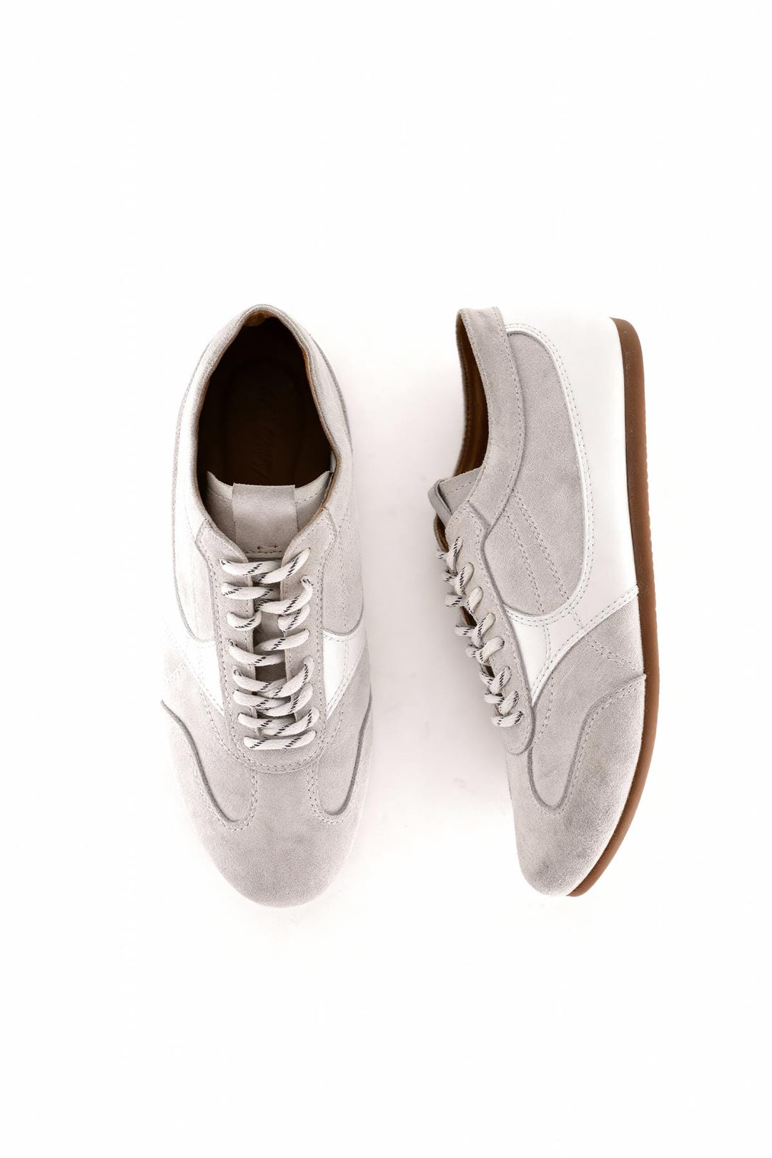 Giesto Chaussure en cuir blanc à empiècements - Blanc