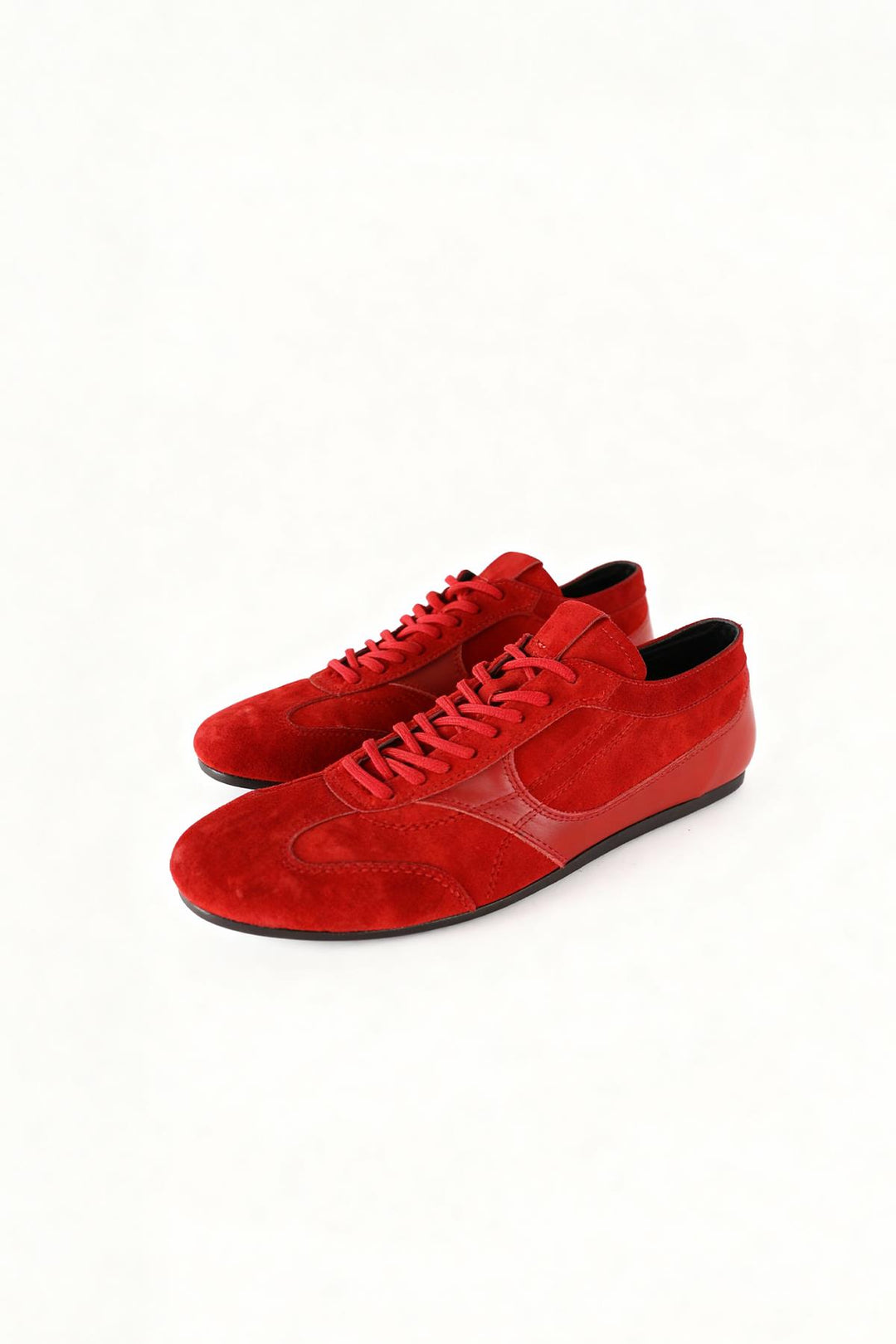 Giesto Chaussure en cuir rouge à empiècements - Rouge